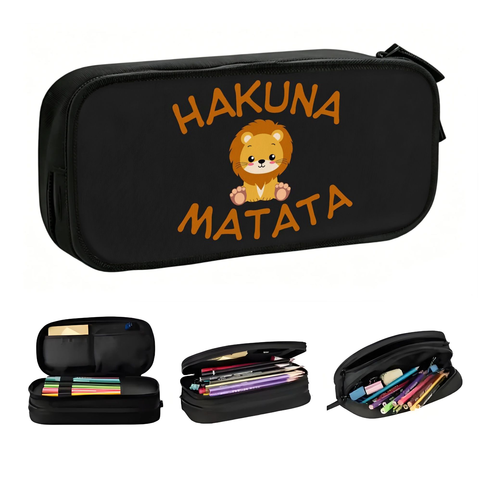 Lion Stationery & Office Supply(Kunshan)Co.Ltd - ไลออนส์ อะนิเมะ คิงส์ คาวาอิกระเป๋าดินสอผู้ชายผู้หญิงความจุขนาดใหญ่ ซิมบ้า พัมบา