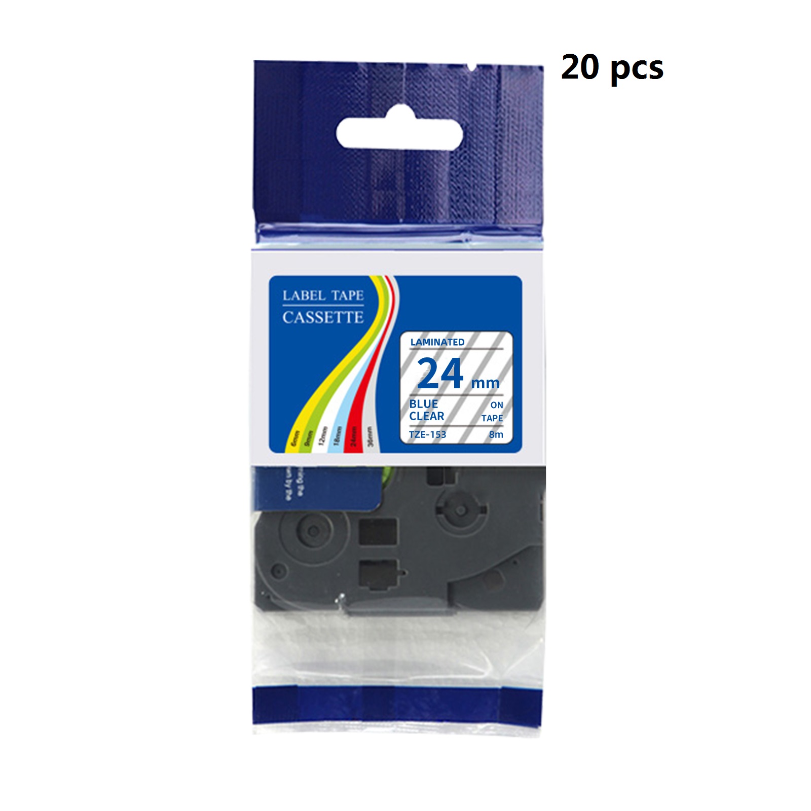 Label Printer Tape - แพ็ค 20 ชิ้น เทปฉลากเคลือบ Brother TZe