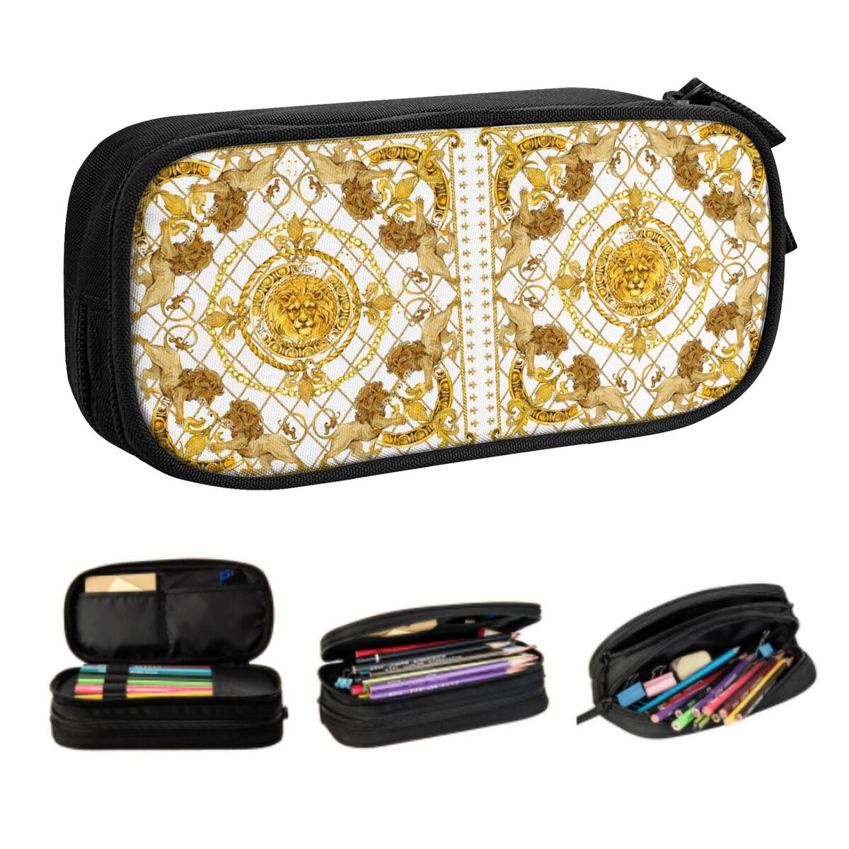 Lion Stationery & Office Supply(Kunshan)Co.Ltd - Custom Luxury Golden Lion ยุโรปดอกไม้ Kawaii