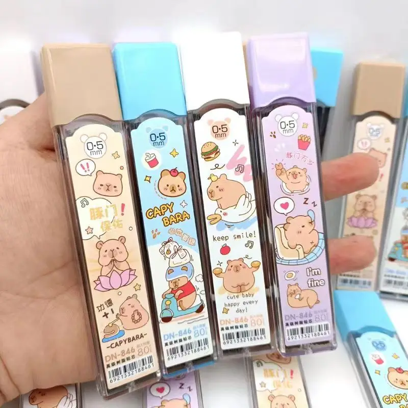 Mechanical Pencil Lead - ไส้ดินสอกดลายการ์ตูนคาปิบาร่า ขนาด 0.5 มม. น่ารัก 80