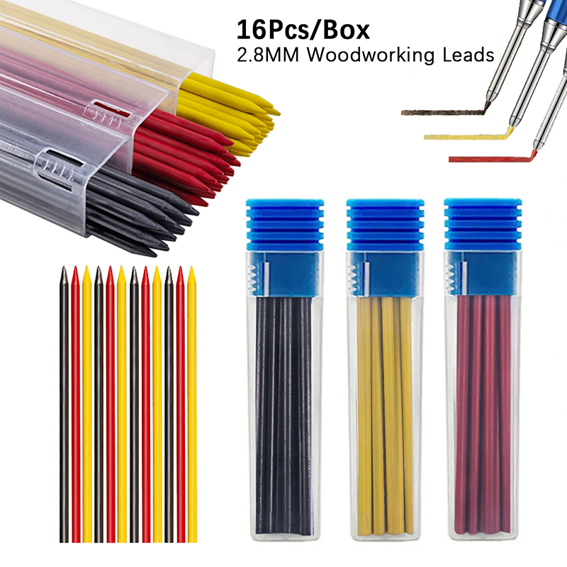 Mechanical Pencil Lead - 16 ชิ้น/กล่อง 2.8 มม.2B Solid Carpenter