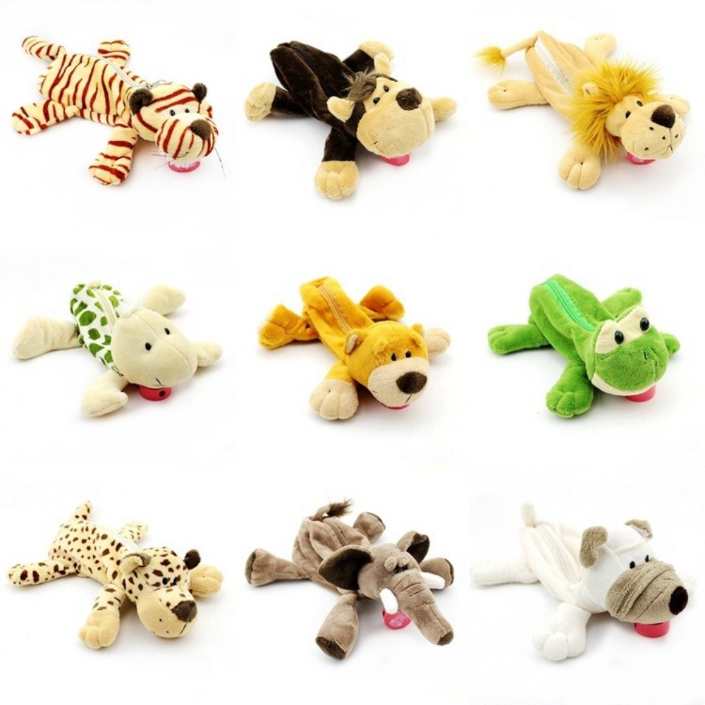 Lion Stationery & Office Supply(Kunshan)Co.Ltd - กระเป๋าดินสอตุ๊กตาน่ารักสร้างสรรค์สัตว์ป่ากระเป๋าใส่กระเป๋าผ้ารูปลิงสิงโตของขวัญ