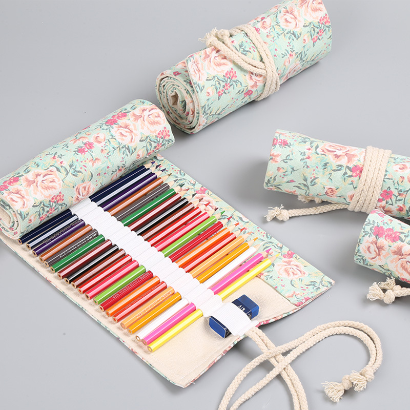 12/24/36/48/72 หลุมดอกไม้ผ้าใบ - Pen Pouch Roll บทวิจารณ์และราคา