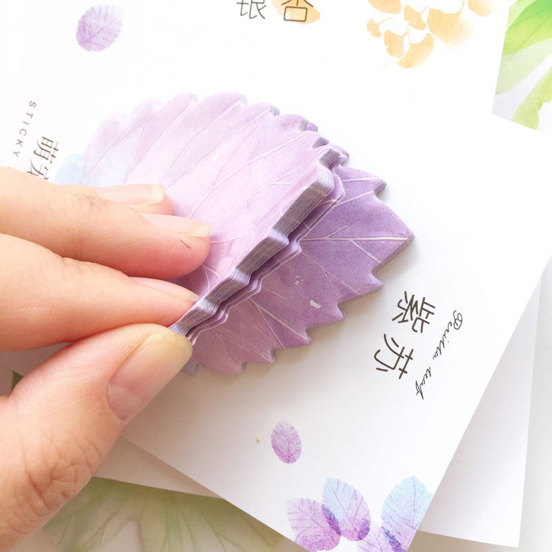 30 ชิ้น Leaf Sticky Notes Plan - Office Stationery Supply List บทวิจารณ์และราคา