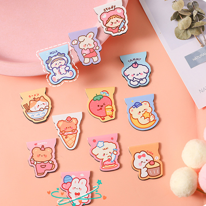 5 ชิ้นน่ารักการ์ตูนหมีแม่เหล็ก - Bookmark Magnetic Clip บทวิจารณ์และราคา