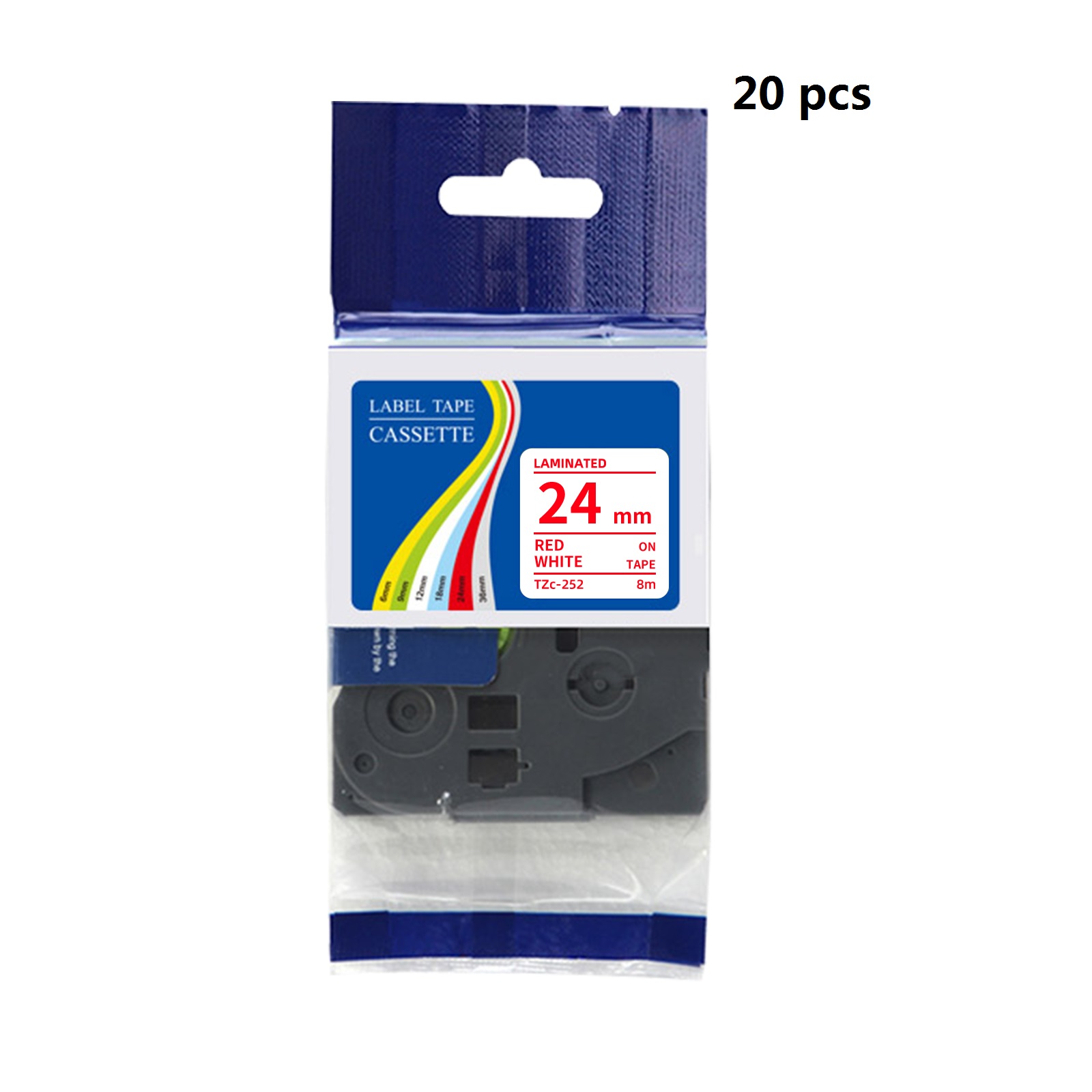 แพ็ค 20 ชิ้น เทปฉลากเคลือบ Bro - Label Printer Tape บทวิจารณ์และราคา