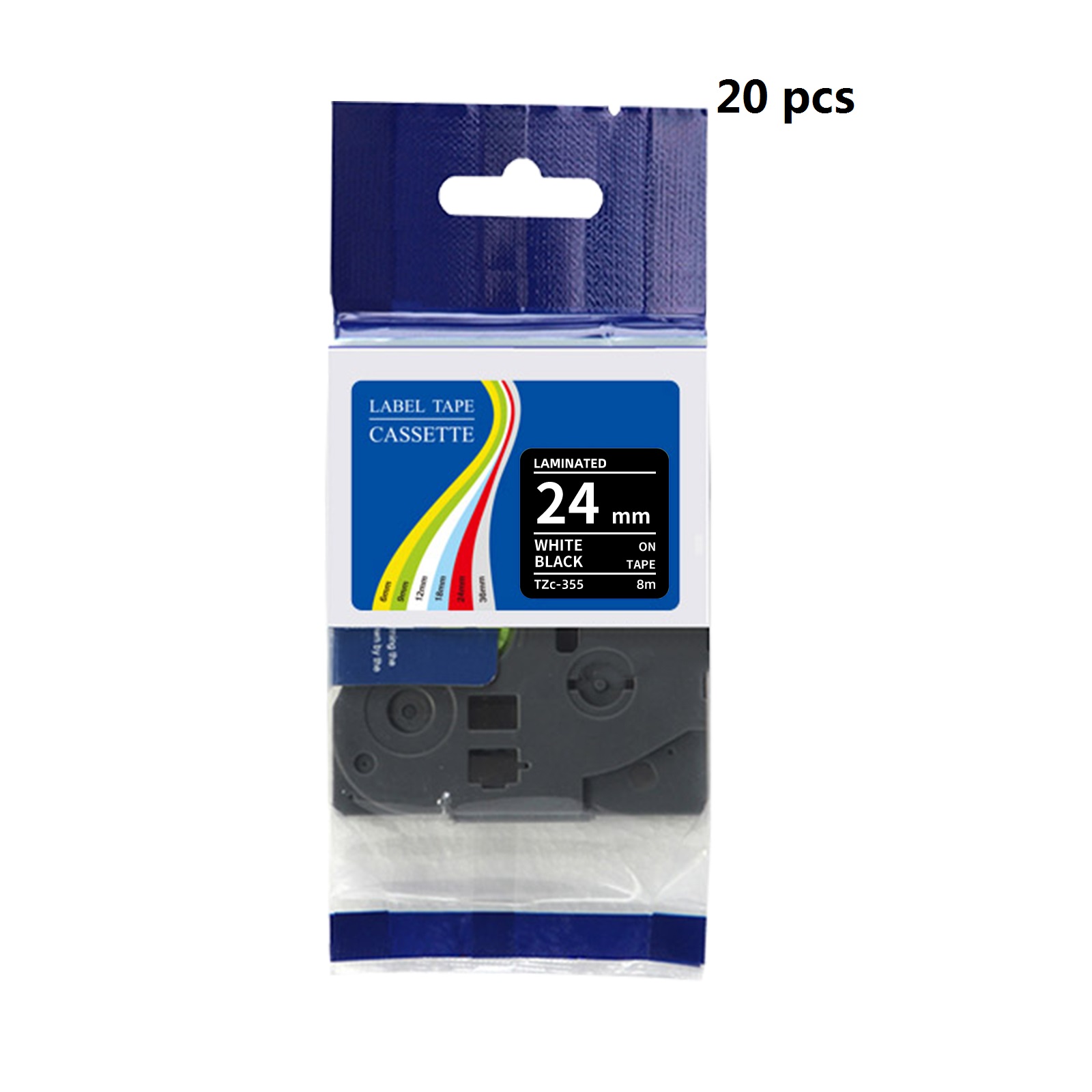 แพ็ค 20 ชิ้น เทปฉลากเคลือบ Bro - Label Printer Tape บทวิจารณ์และราคา