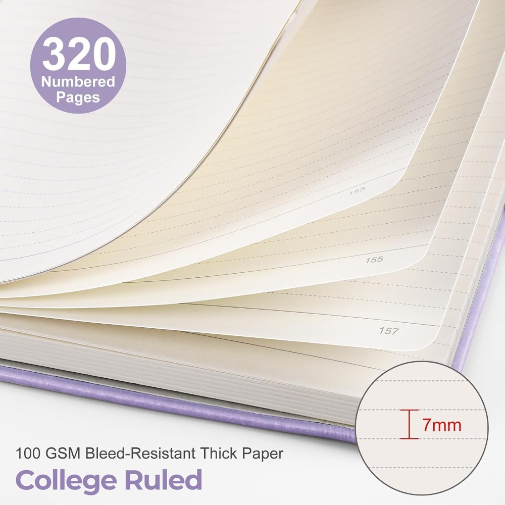 สมุดบันทึกปกแข็ง A5 - 320 หน้า - Journal Leather Hardcover บทวิจารณ์และราคา