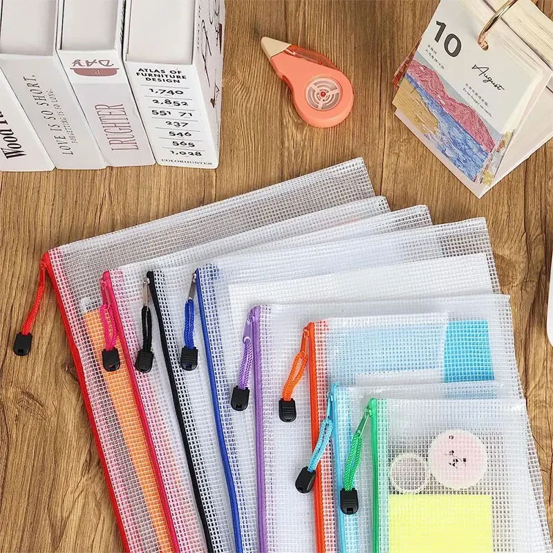 A3/A4/A5/A6 ตาข่ายซิปกระเป๋าเอ - Portfolio Folder Zip บทวิจารณ์และราคา