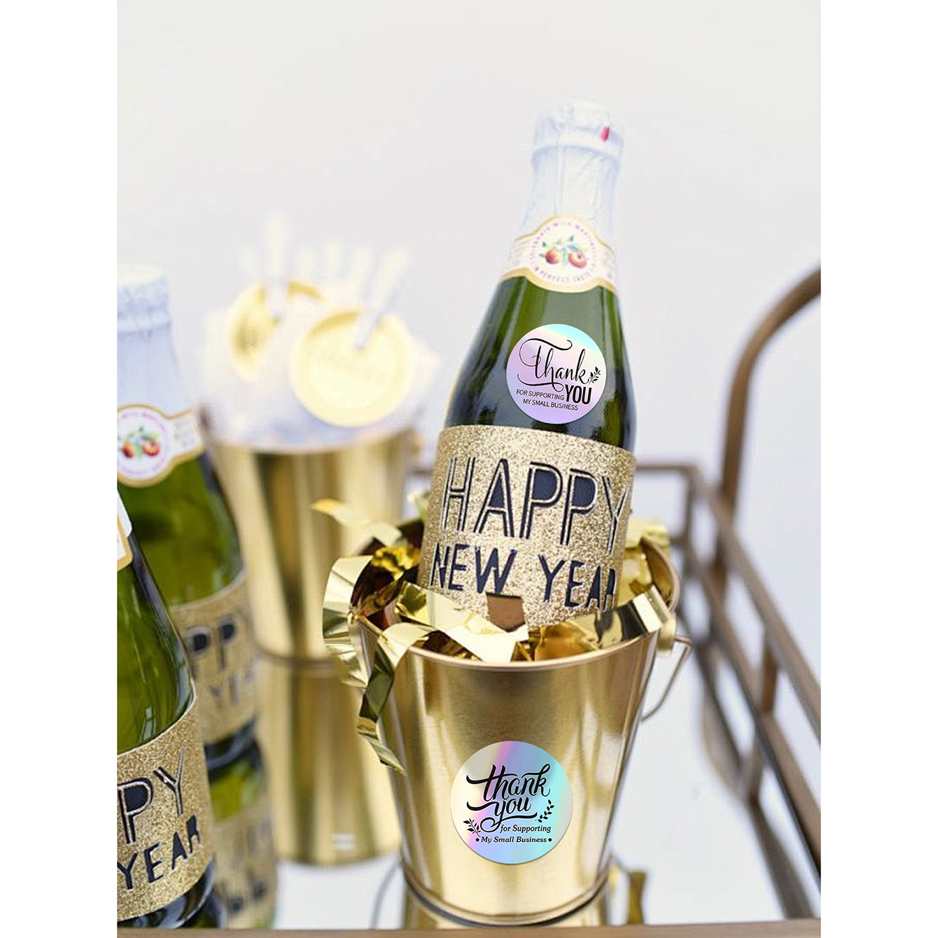 JCAC สติกเกอร์ขอบคุณแบบโฮโลแกร - Sticker Label Roll บทวิจารณ์และราคา