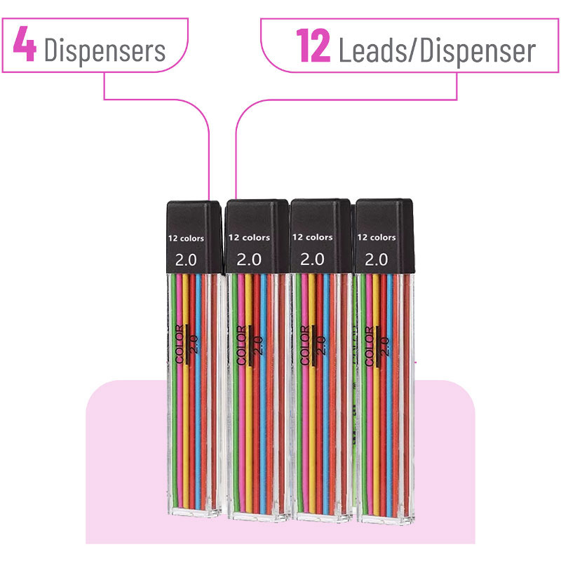 2.0 มม.เติมตะกั่ว 2B อัตโนมัติ - Mechanical Pencil Lead บทวิจารณ์และราคา