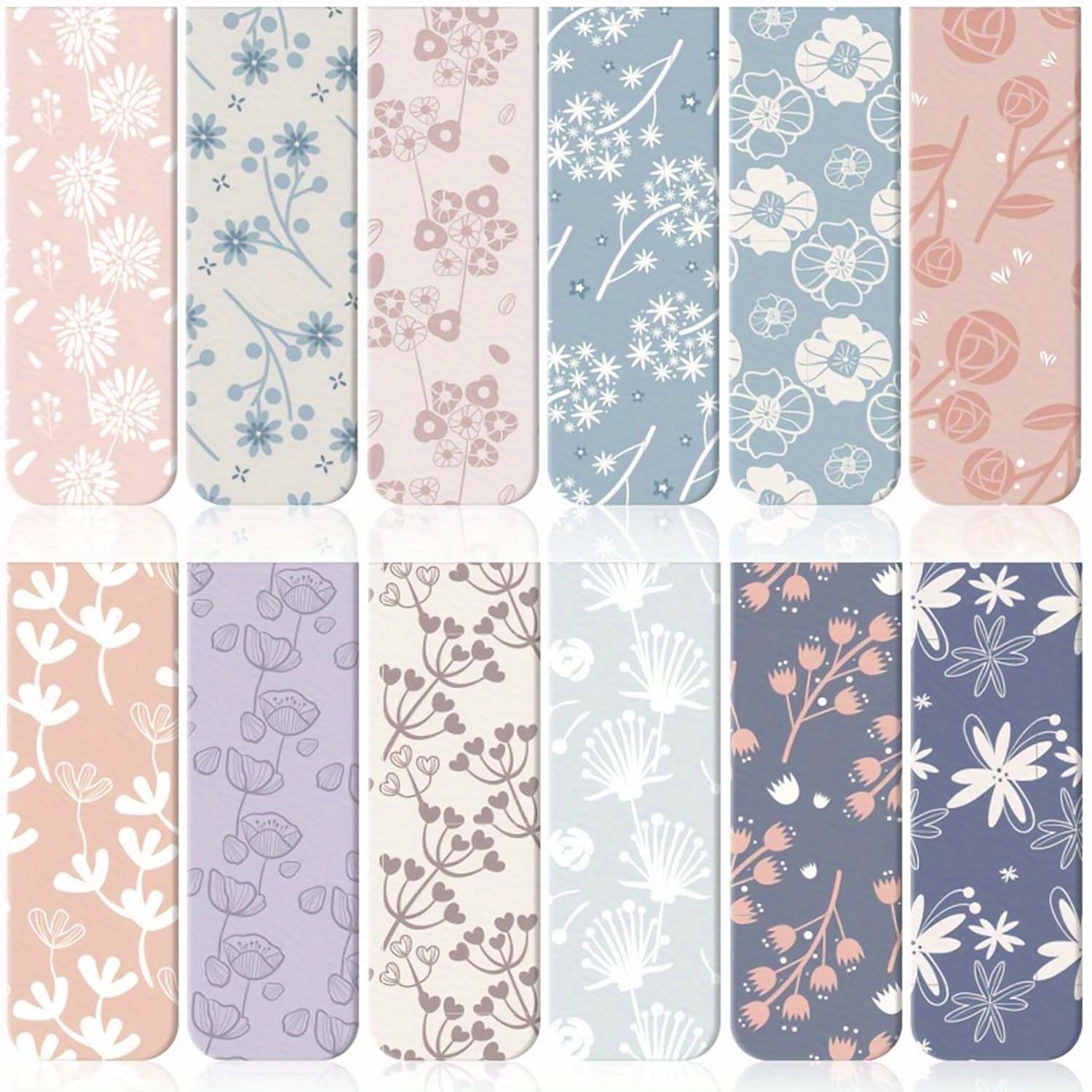 12pcs ดอกไม้บุ๊คมาร์คแม่เหล็กส - Bookmark Magnetic Clip บทวิจารณ์และราคา