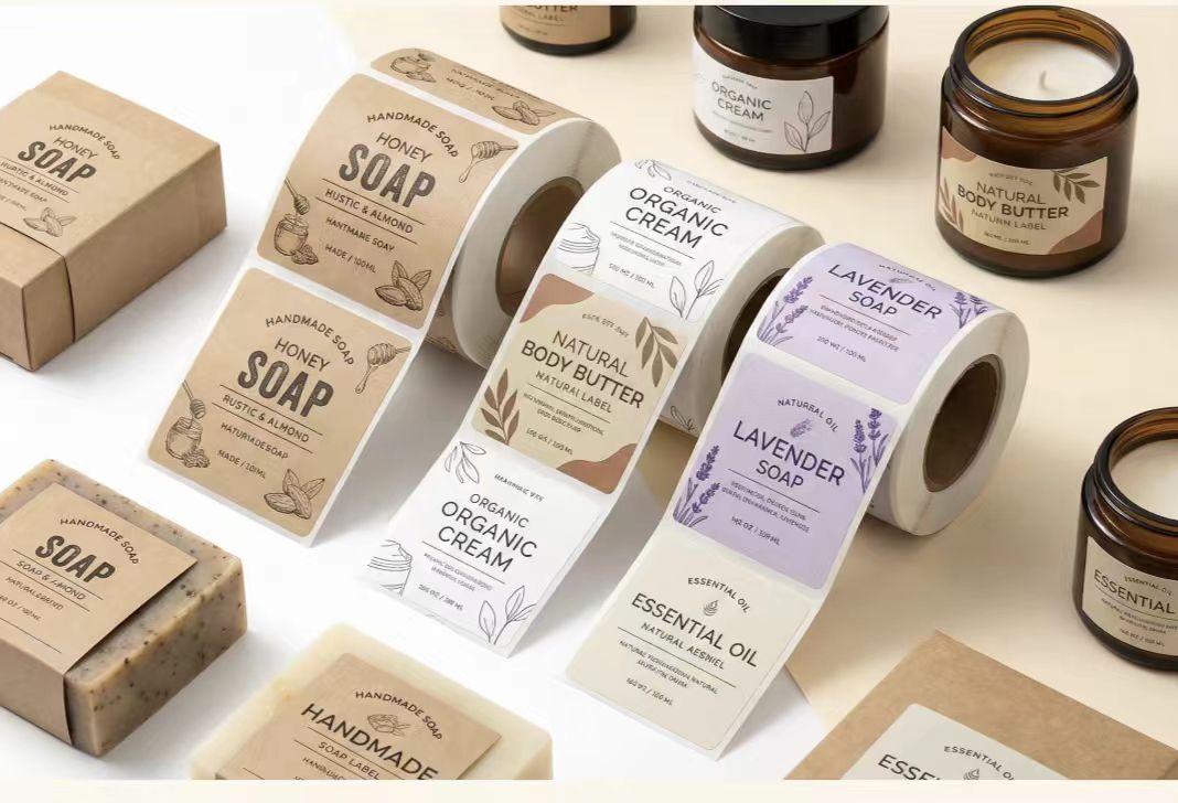 ฉลากสบู่กระดาษคราฟท์แบบกำหนดเอ - Sticker Label Roll บทวิจารณ์และราคา
