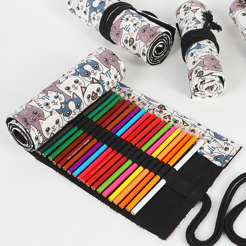 72 ช่องใส่ดินสอโรงเรียนม้วน Pe - Pen Pouch Roll บทวิจารณ์และราคา