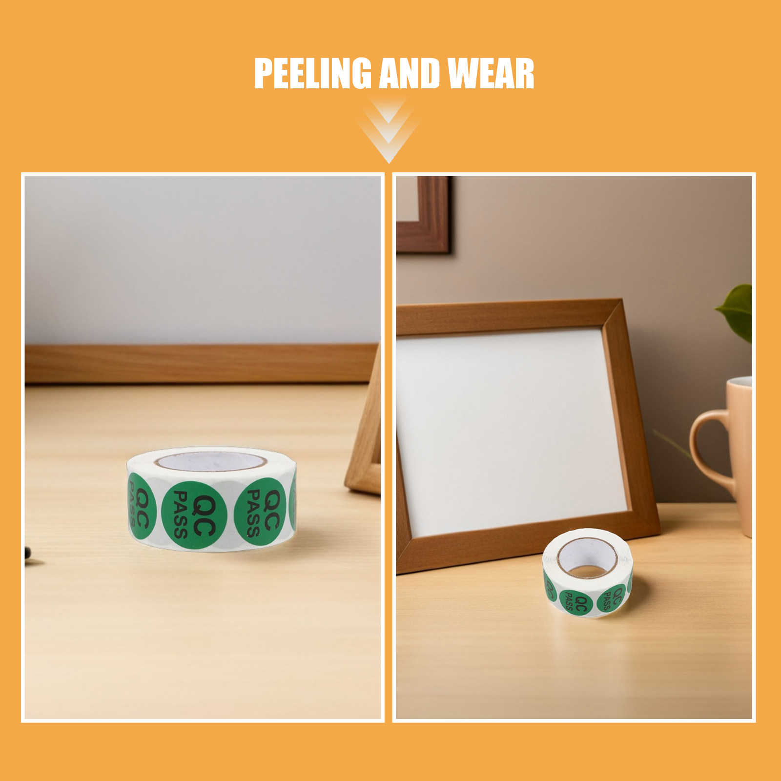 สติกเกอร์วงกลมคุณภาพสูง 5 ม้วน - Sticker Label Roll บทวิจารณ์และราคา