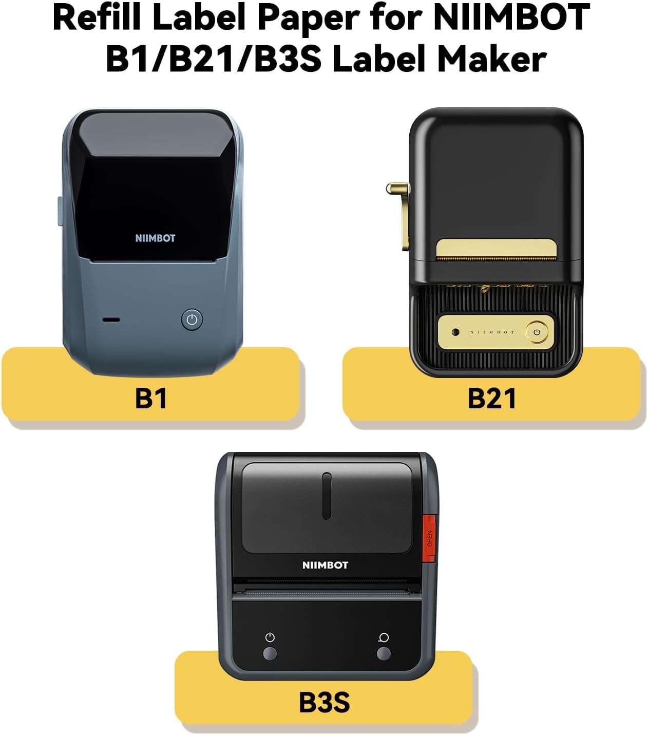 NiiMBOT B21 B1 B3S รอบป้ายพิมพ - Label Printer Tape บทวิจารณ์และราคา
