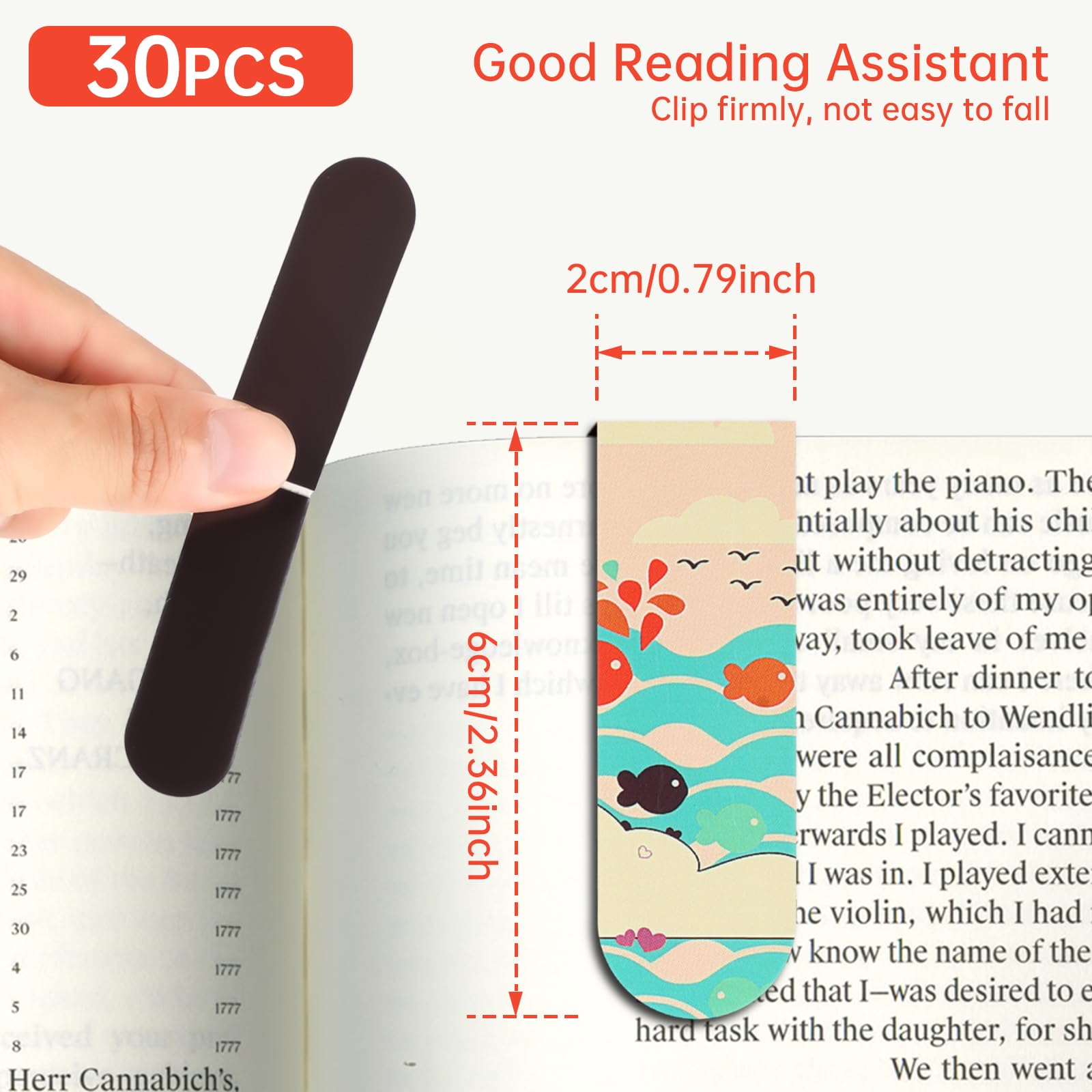 18 pcs/30 pcs บุ๊คมาร์คแม่เหล็ - Bookmark Magnetic Clip บทวิจารณ์และราคา