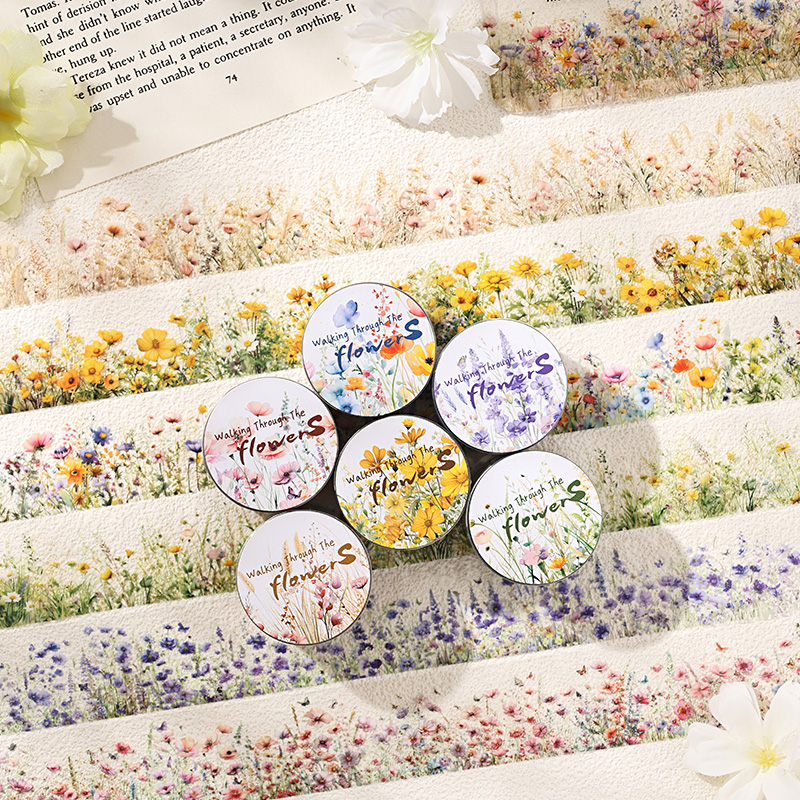 30mm * 2m Creative พืชและดอกไม - Label Printer Tape บทวิจารณ์และราคา