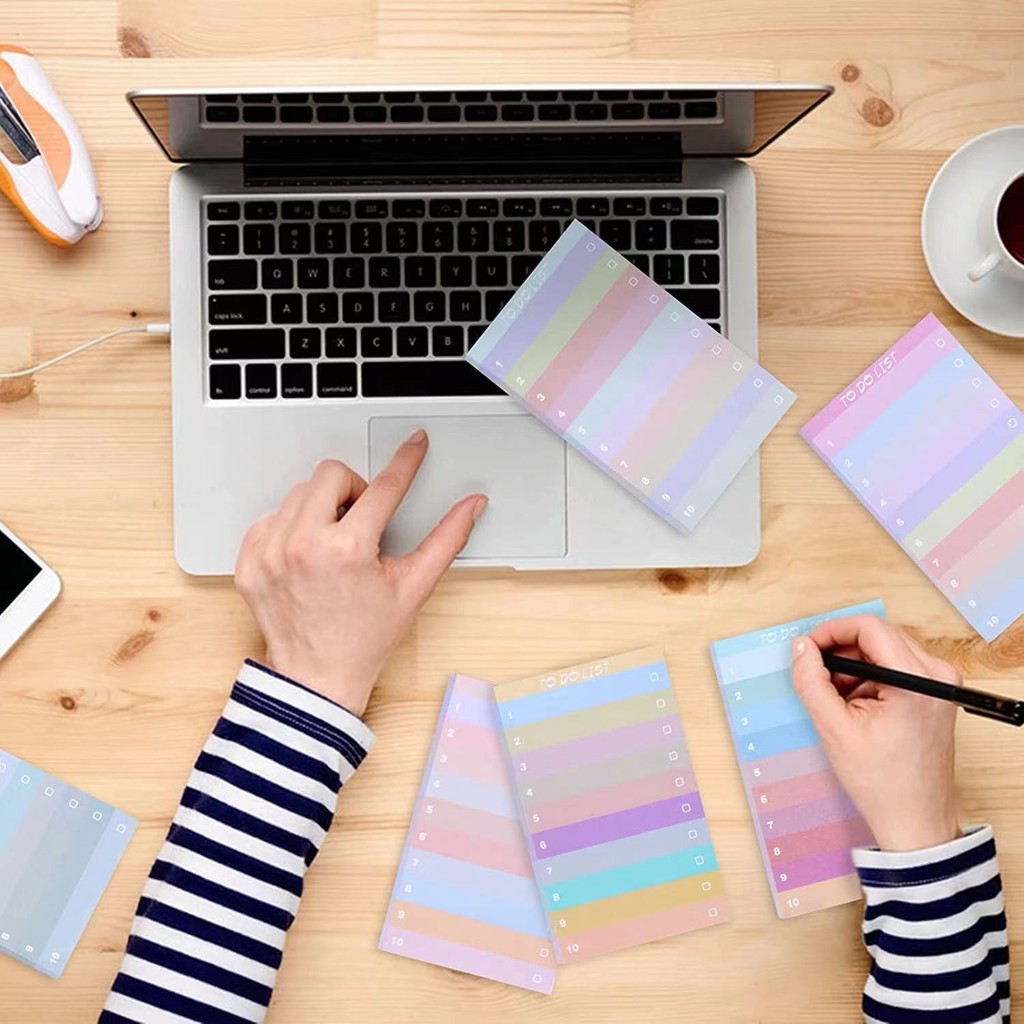 กระดาษโน้ตสีไล่ระดับ 50 แผ่น อ - Office Stationery Supply List บทวิจารณ์และราคา