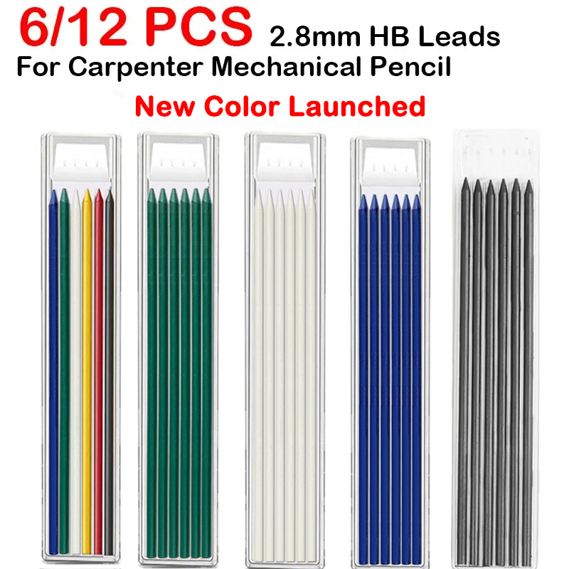 6/12ชิ้นสำหรับดินสองานไม้ขนาด2 - Mechanical Pencil Lead บทวิจารณ์และราคา