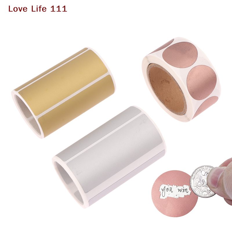สติกเกอร์ขูดลอก 300 ชิ้น/ม้วน  - Sticker Label Roll บทวิจารณ์และราคา