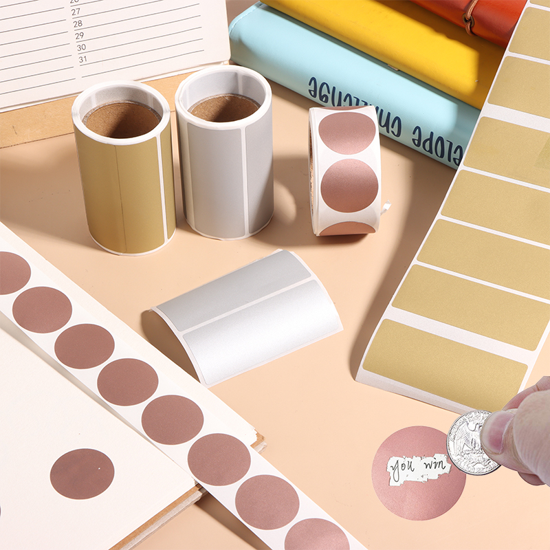 สติกเกอร์ขูดลอก 300 ชิ้น/ม้วน  - Sticker Label Roll บทวิจารณ์และราคา