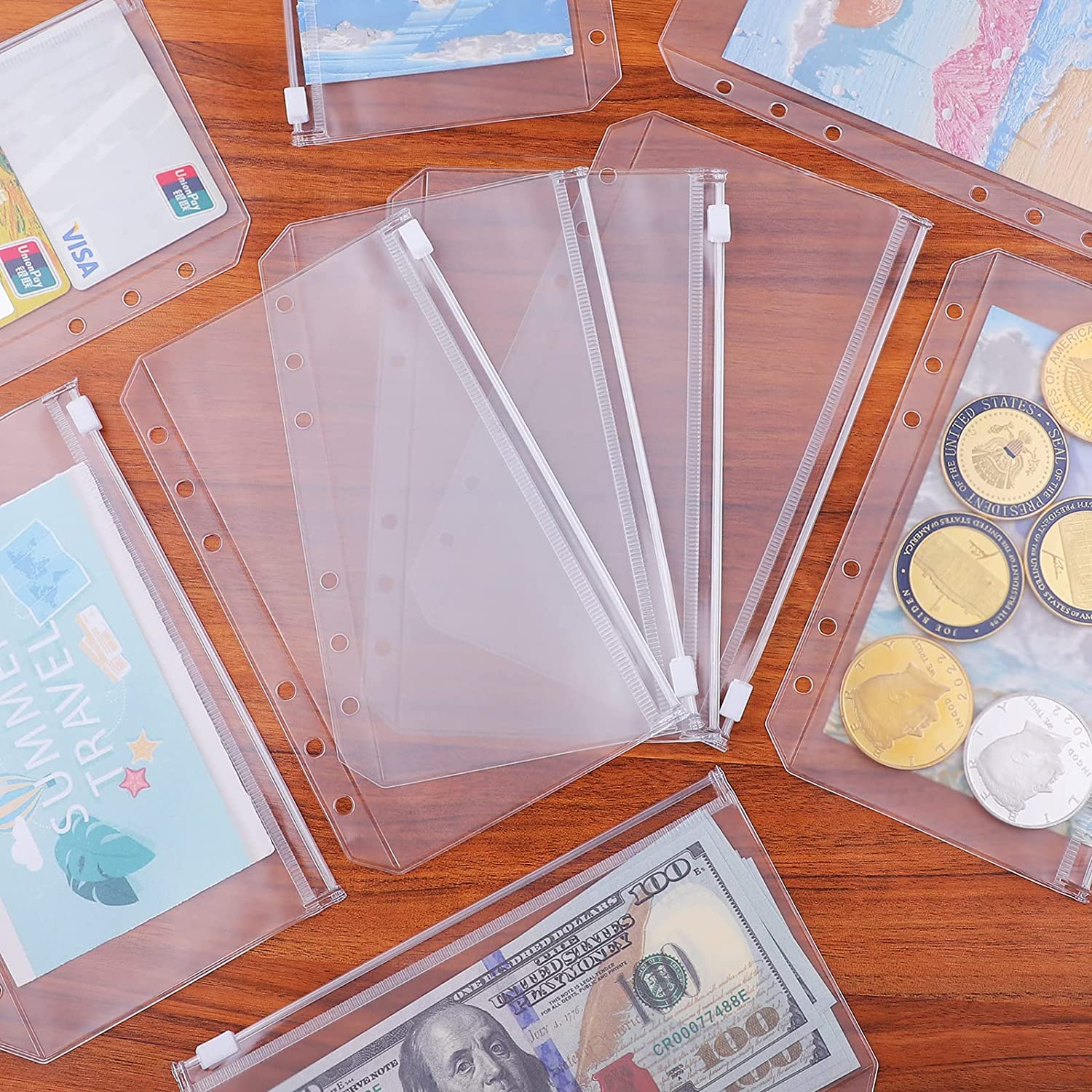 A5 A6 A7ซิปหลวมกระเป๋า6 Binder - Portfolio Folder Zip บทวิจารณ์และราคา