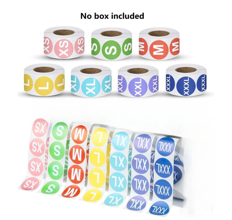 7 ม้วน 500 ชิ้น ที่ใส่ป้ายสติก - Sticker Label Roll บทวิจารณ์และราคา