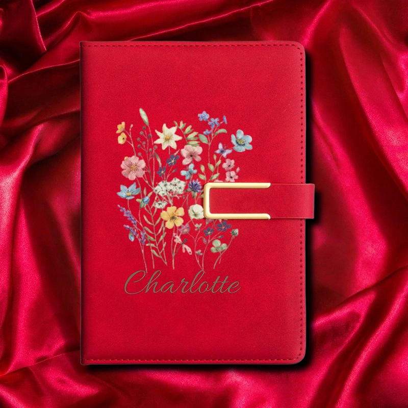 สมุดบันทึกปกแข็งหนังเทียมลายดอ - Journal Leather Hardcover บทวิจารณ์และราคา