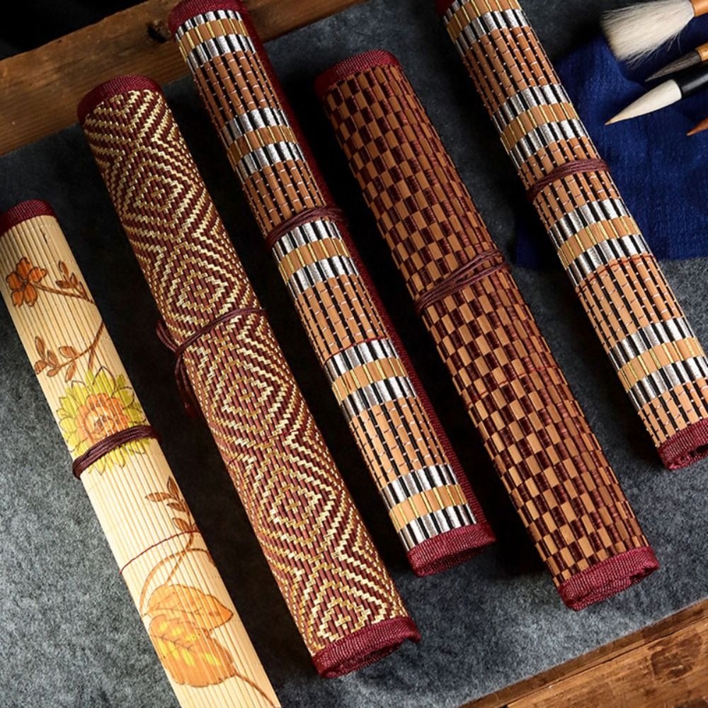 ที่ใส่แปรงทาสีไม้ไผ่คุณภาพสูง  - Pen Pouch Roll บทวิจารณ์และราคา