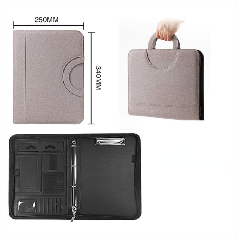 1 ชิ้น A4 หนัง PU ซิปแฟ้มโฟลเด - Portfolio Folder Zip บทวิจารณ์และราคา
