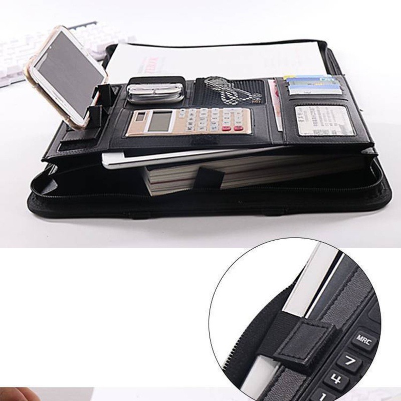 1 ชิ้น A4 หนัง PU ซิปแฟ้มโฟลเด - Portfolio Folder Zip บทวิจารณ์และราคา