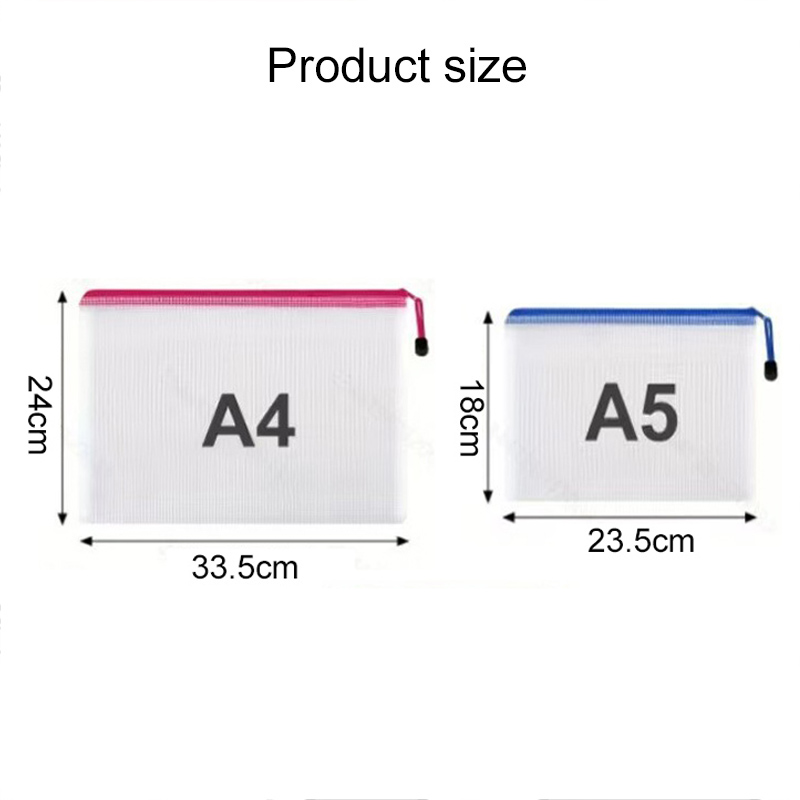 5/20PCS A4/A5 กระเป๋าซิปตาข่าย - Portfolio Folder Zip บทวิจารณ์และราคา