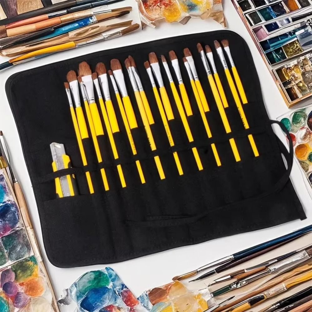 กระเป๋าเก็บแปรงทาสี 30 ช่อง แบ - Pen Pouch Roll บทวิจารณ์และราคา