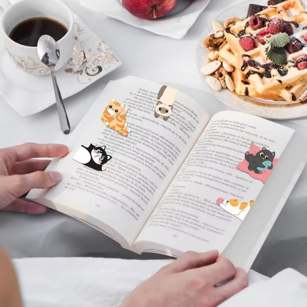 ที่คั่นหนังสือแม่เหล็ก ลายแมวส - Bookmark Magnetic Clip บทวิจารณ์และราคา