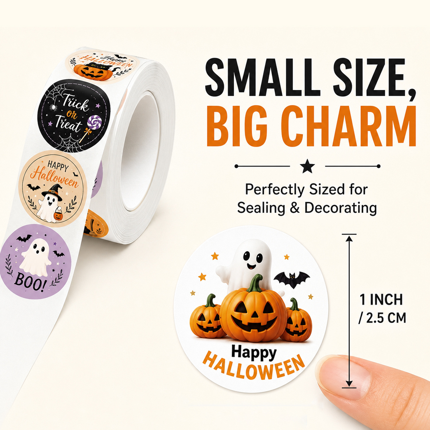 สติกเกอร์ลายกราฟฟิตี้ฮาโลวีน 5 - Sticker Label Roll บทวิจารณ์และราคา
